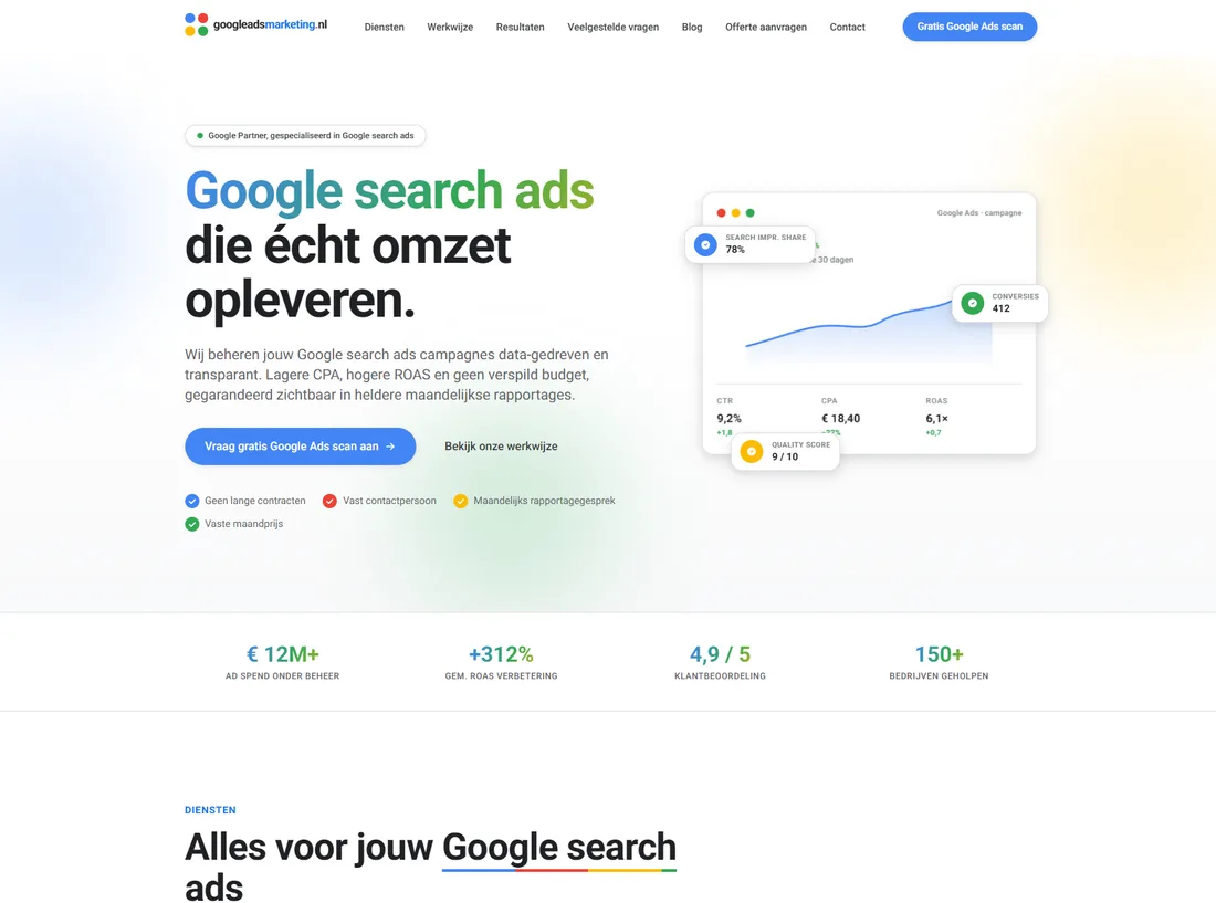 Website voor Googleadsmarketing.nl