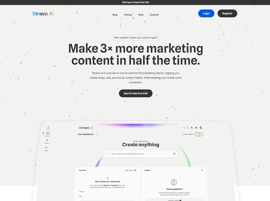 Website voor Stravo AI